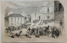 Stampa antica 1860 Reggio