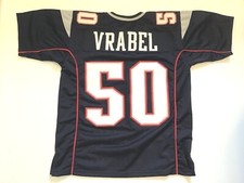 Maglia blu Mike Vrabel cucita