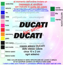KIT 2 ADESIVI COPPIA DUCATI