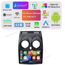 Android Carplay autoradio GPS navigatore BT per Nissan Qashqai J10 2006-2013 2+64 GB FM