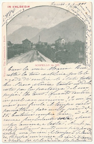 1901 antica cartolina primi - cartolina,