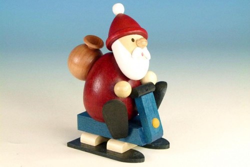 Figura legno babbo natale - figura,