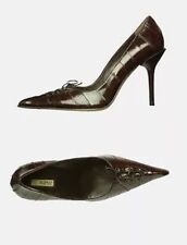 LE SILLA DÉCOLTÉ PELLE MARRONE TARTARUGA MISURA 39