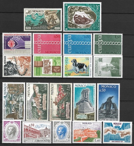 Timbres monaco année - timbres,