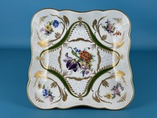 Limoges France Vassoio Centrotavola In Porcellana Rifinita A Mano XX Sec.