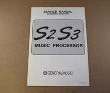 GEM S2 S3 Original Service Manual repair Schematic diagrams 270132 Generalmusic 