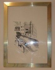 Quadro disegno a carboncino