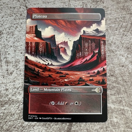 Plateau custom art - art, mtg