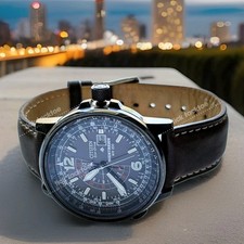 Raro pilota nero GMT Citizen