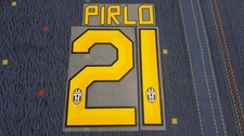 Kit personalizzazione #21 PIRLO giallo per maglia Juventus Home 2011/2012