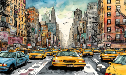 New york city arte - city,