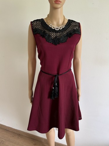 Robe bordeaux noire - robe, et