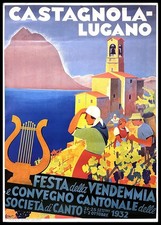 AFFICHE Poster Lugano 1932