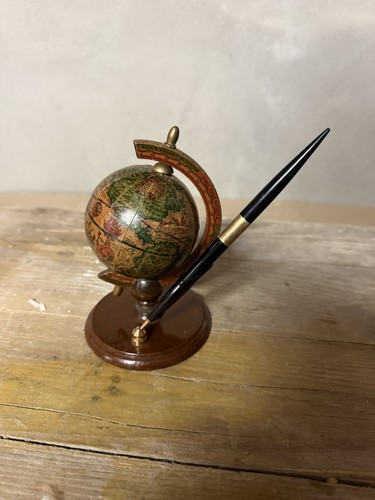 Mappamondo legno vintage - mappamondo,