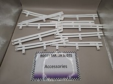 Ninco White Barriers Rails Set 10 Binari Accessori Usati Scala 1:32 Slot