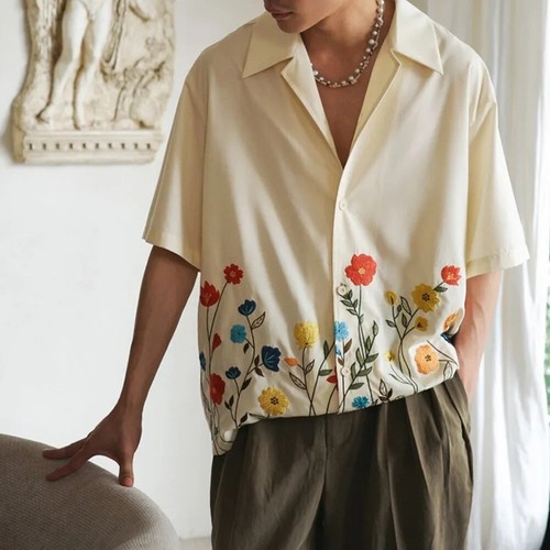 Camicia uomo ampia casual