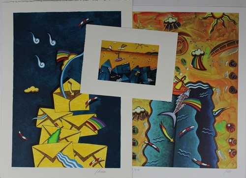 Stampa litografia raccolta - stampa,