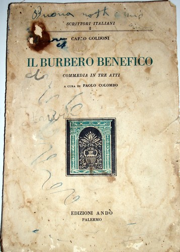 Carlo goldoni burbero - il,