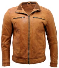 Giacca Biker Retro In Pelle