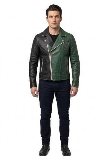 Giacca uomo verde nero vera - giacca,