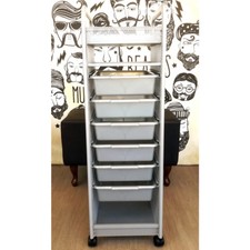 Carrello professionale parrucchiera barbiere multiuso in metallo