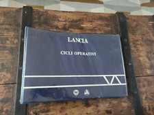 CATALOGO - MANUALE CICLI OPERATIVI LANCIA 1987 DELTA 4wd,THEMA, PRISMA ,Y10