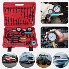 46pz TESTER DI COMPRESSIONE PROFESSIONALE TESTER PERDITA DI PRESSIONE DIESEL BENZINA MOTORI TESTER