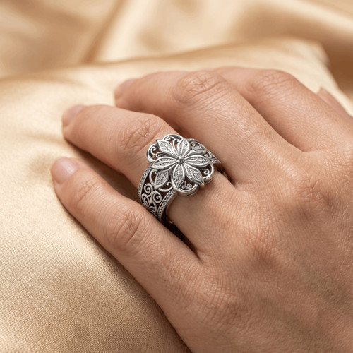 Anello vintage cavo - anello,