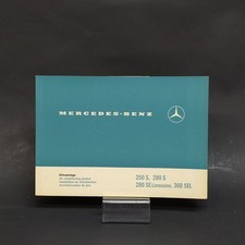 Libretto climatizzatore Klimaanlage Mercedes Benz 250S, 280S-SE Limousine,300SEL