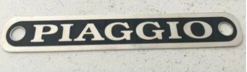 Targhetta piaggio metallo - targhetta,