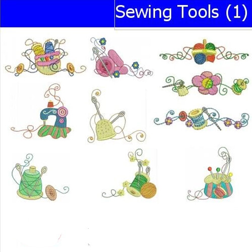 Set disegno ricamo strumenti - ricamo,
