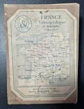Antica cartina geografica della Francia del Touring Club de France