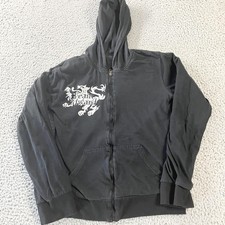 Felpa con cappuccio Twilight Team Edward donna 2XL nera full zip reversibile