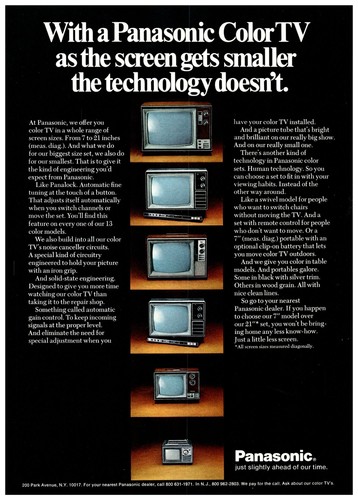 Panasonic 1972 linea a - panasonic,