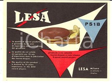 1950 ca MILANO Ditta LESA Giradischi P S 1/B *Volantino ILLUSTRATO 15x11 cm