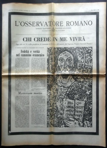 Osservatore romano ottobr - l'osservatore,