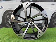 4X R20 Pollici 5x112 RS5 Style Nero Lucido Ruote : Per Audi A5 A6 A8 Q5 Q7