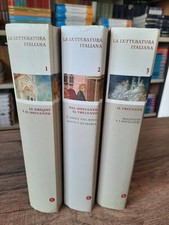 La letteratura italiana volumi