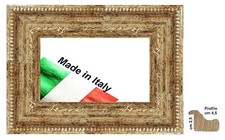 Cornice Argento vecchio in legno al rovescio per quadri foto dipinti. Spess. 4,5