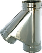Tubo tee 135 canna fumaria - canna,