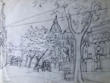 Marcello Muccini, Opera Unica, Matita Su Carta, 35 X 25 Cm 