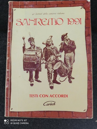 Sanremo 1991 testi accordi - sanremo, e