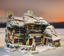 Lampione Lilliput Natale "The Village Shoppe" con scatola e luce come nuovo #748C