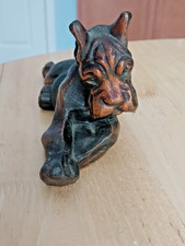 Statua cane boxer vintage in