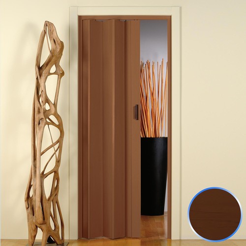 Porta soffietto noce pvc - noce, in