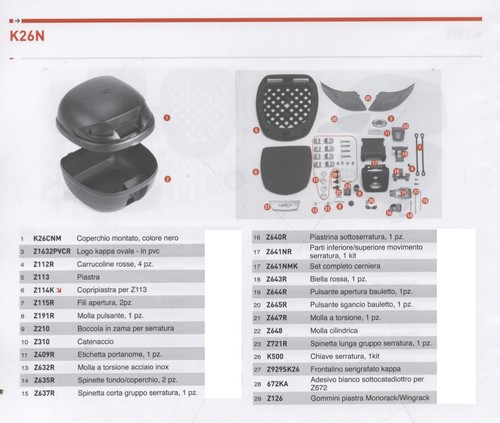 Z113 ricambio piastra per - z113,