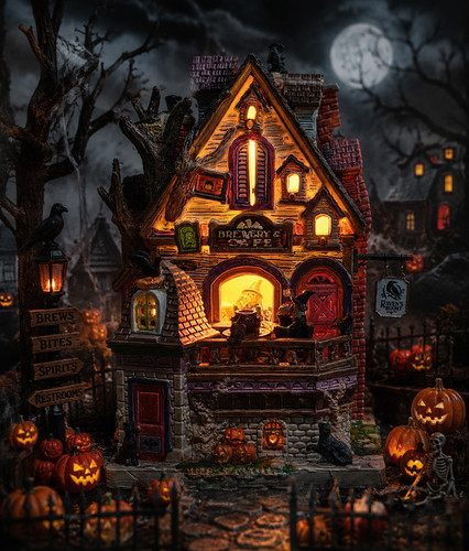 Lemax spooky town raven - lemax,