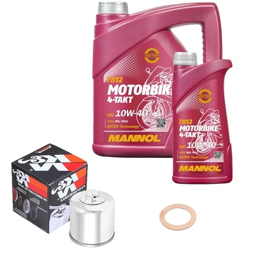 Kit filtro olio mn 10w40 - k&n,