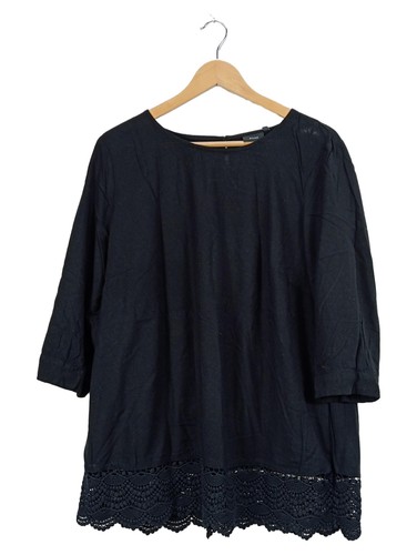 Zizzi top donna nero pizzo - nero,