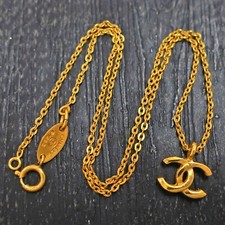 CHANEL Placcato Oro CC Logos